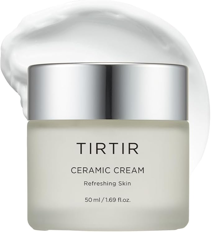 TIRTIR Ceramic Cream | Deep moisturizer for Glass Skin, Polyglutamic acid, Centella Asiatica Extract, Strong skin barrier, Lightweight, Mild, Nature derived ingredients, Dry skin, Korean skincare