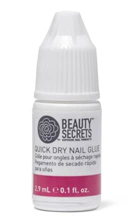 BEAUTY SECRETS Quick Dry Nail Glue 14,8 Ml/ 0,5 Fl/Oz