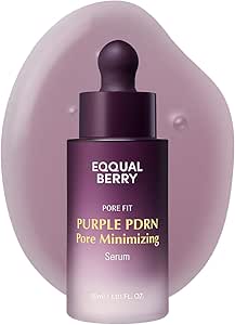 EQQUALBERRY Purple PDRN Pore Minimizing Serum – Vegan Collagen & Peptides for Pore Refining & Skin Elasticity |