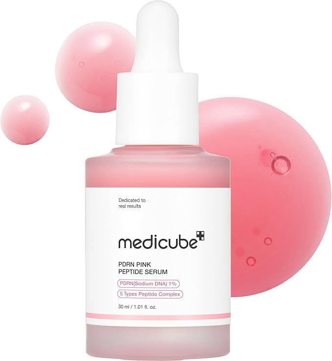 medicube PDRN Pink Peptide Serum, Pink glow serum, Peptide, Niacinamide, Hydrating & Moisturizing 30ml
