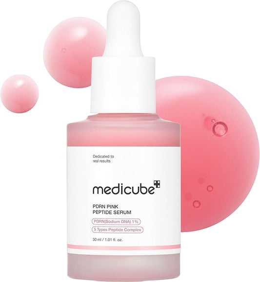 medicube PDRN Pink Peptide Serum, Pink glow serum, Peptide, Niacinamide, Hydrating & Moisturizing 30ml