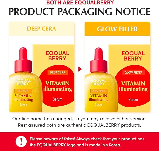 EQQUALBERRY Vitamin Illuminating Serum – Brightening Vitamin C Serum with Niacinamide