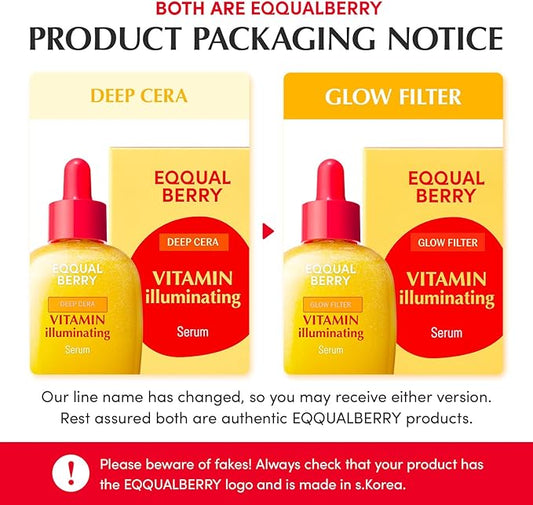 EQQUALBERRY Vitamin Illuminating Serum – Brightening Vitamin C Serum with Niacinamide